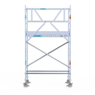 Mobile scaffold Basic - 75 cm x 190 cm x 4.2 m - Euroscaffold