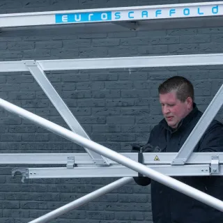 Mobile scaffold Basic - 75 cm x 190 cm x 4.2 m - Euroscaffold