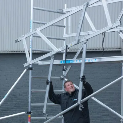Mobile scaffold Basic - 75 cm x 190 cm x 4.2 m - Euroscaffold