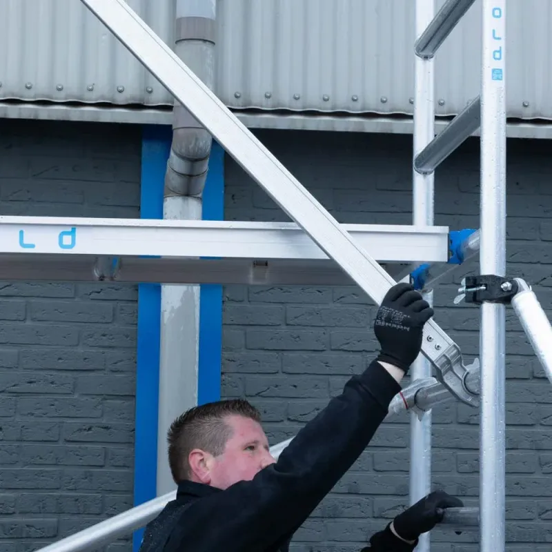 Mobile scaffold Basic - 75 cm x 190 cm x 4.2 m - Euroscaffold