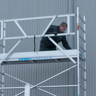Mobile scaffold Basic - 75 cm x 190 cm x 4.2 m - Euroscaffold