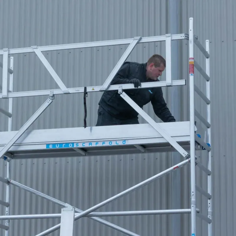 Mobile scaffold Basic - 75 cm x 190 cm x 4.2 m - Euroscaffold